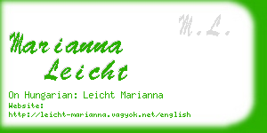 marianna leicht business card